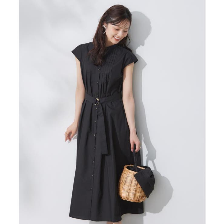 【Aライン・細見え】フロントタックシャツワンピース | Couture brooch | 詳細画像11 