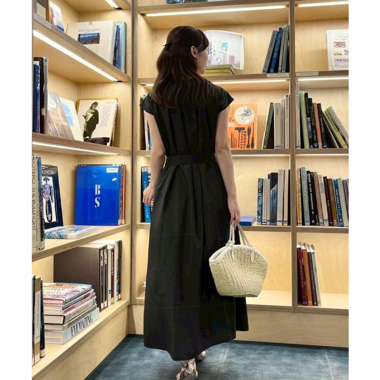 【Aライン・細見え】フロントタックシャツワンピース | Couture brooch | 詳細画像17 