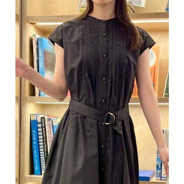 【Aライン・細見え】フロントタックシャツワンピース | Couture brooch | 詳細画像18 