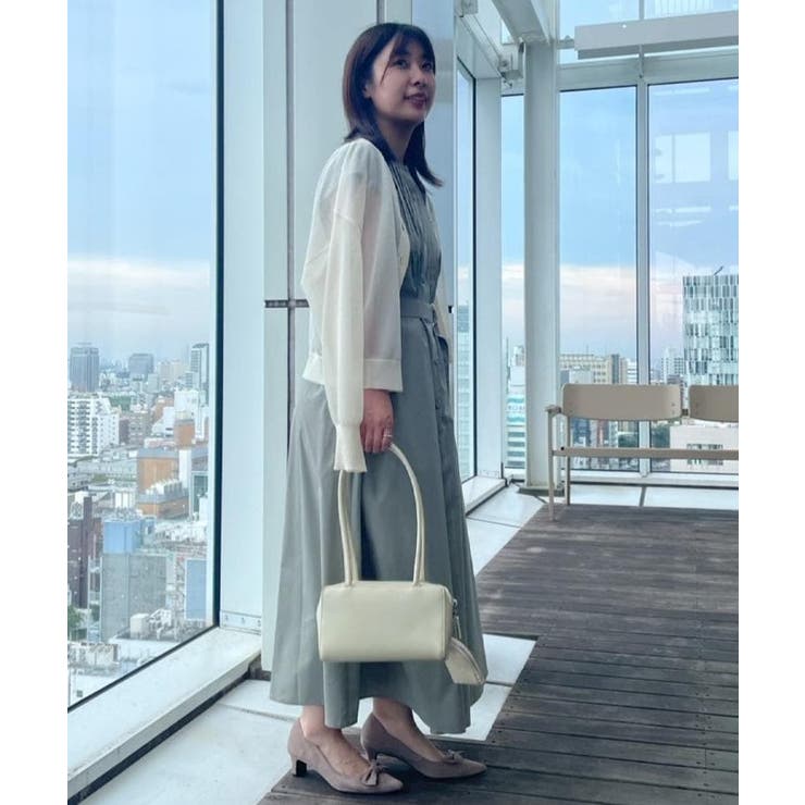 【Aライン・細見え】フロントタックシャツワンピース | Couture brooch | 詳細画像32 