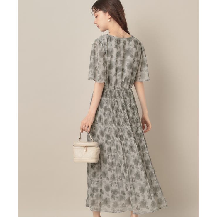 【二の腕カバー・楽ちん・通勤】シフォンプリーツワンピース | Couture brooch | 詳細画像30 