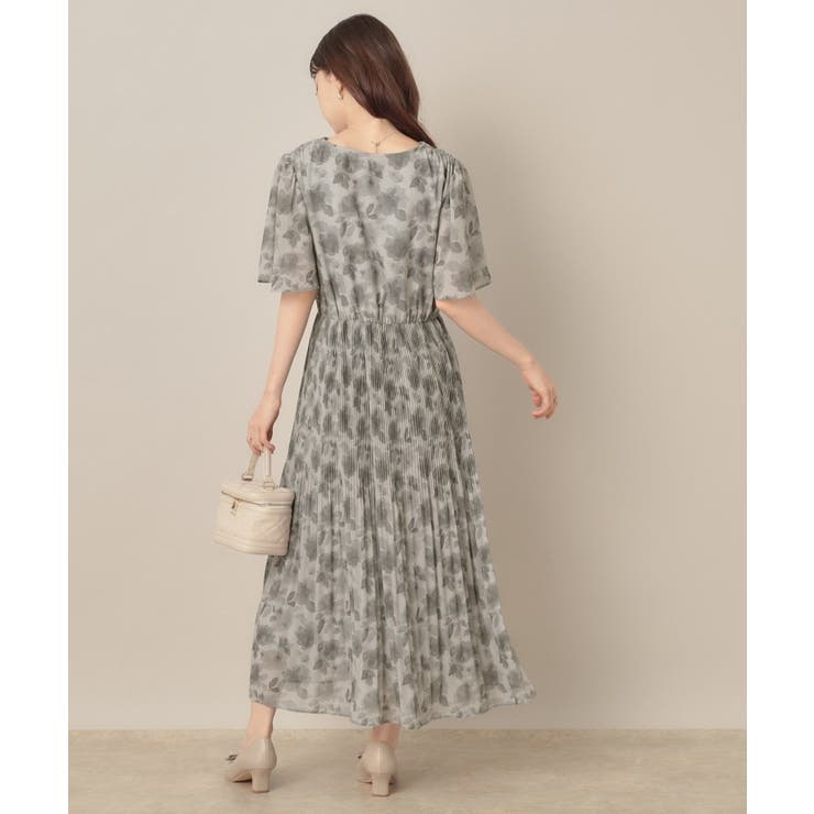 【二の腕カバー・楽ちん・通勤】シフォンプリーツワンピース | Couture brooch | 詳細画像28 