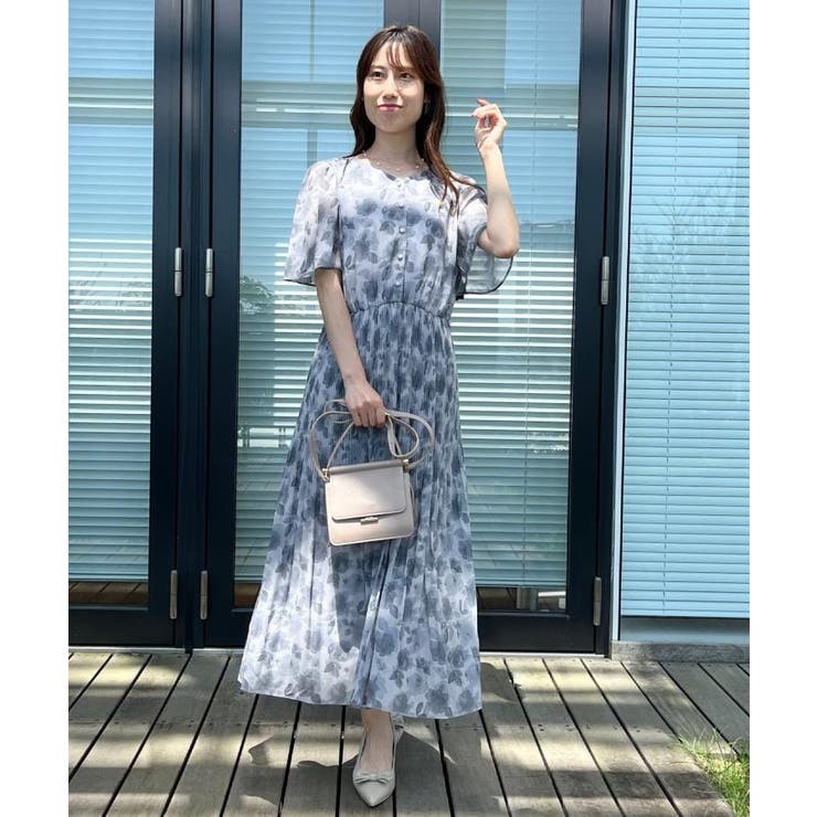 【二の腕カバー・楽ちん・通勤】シフォンプリーツワンピース | Couture brooch | 詳細画像31 