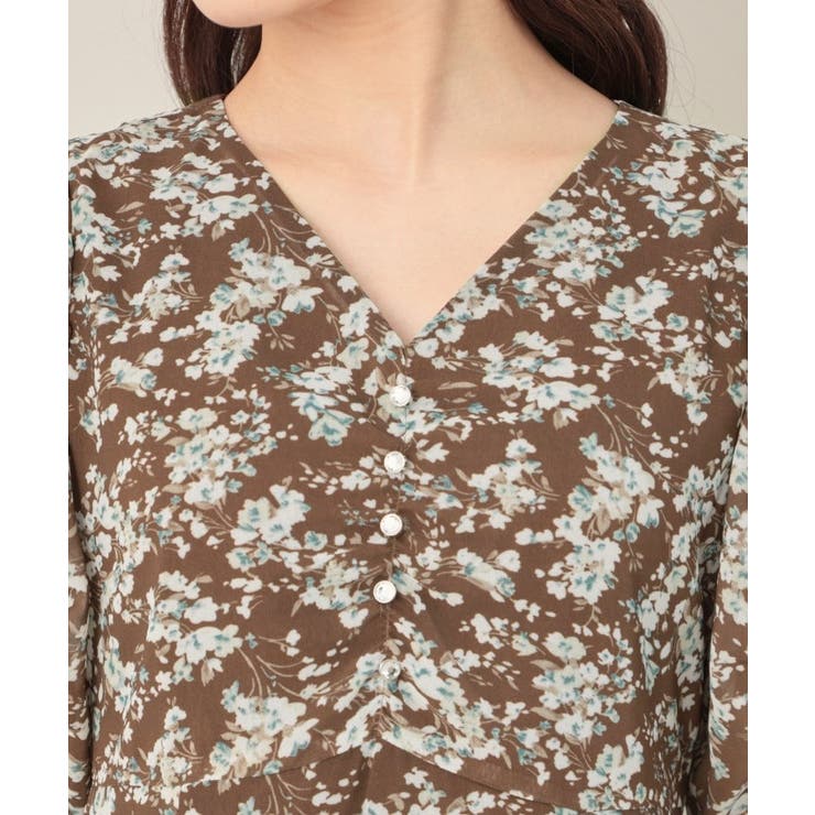 【一枚で着映える・通勤】Vネックフラワーワンピース | Couture brooch | 詳細画像31 