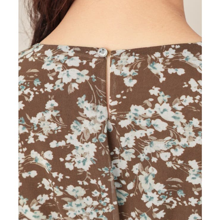 【一枚で着映える・通勤】Vネックフラワーワンピース | Couture brooch | 詳細画像32 