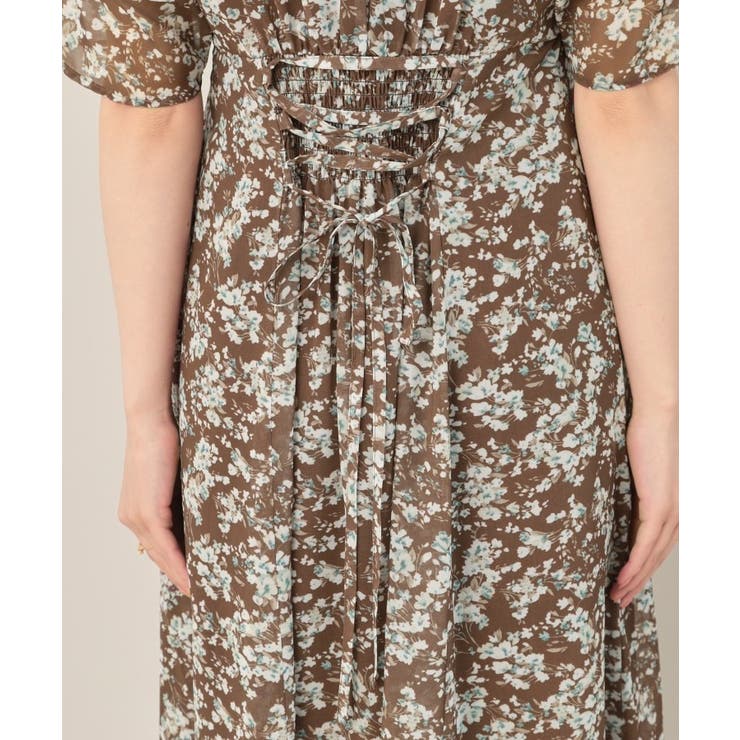 【一枚で着映える・通勤】Vネックフラワーワンピース | Couture brooch | 詳細画像34 