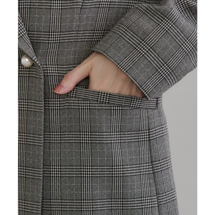 【マシンウォッシャブル イージーケア】パール風釦テーラードジャケット【毛玉になり… | Couture brooch | 詳細画像42 