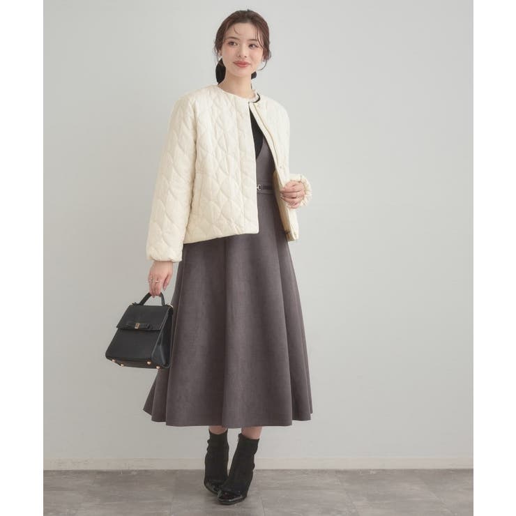 【春色追加・撥水・洗える】リボンキルティングジャケット | Couture brooch | 詳細画像2 