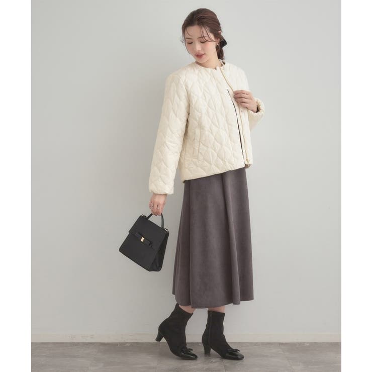 【春色追加・撥水・洗える】リボンキルティングジャケット | Couture brooch | 詳細画像3 