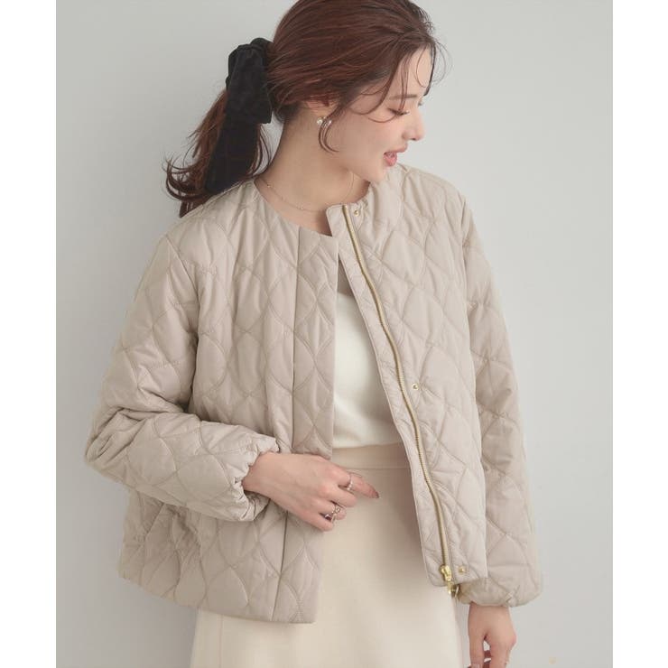 【春色追加・撥水・洗える】リボンキルティングジャケット | Couture brooch | 詳細画像32 