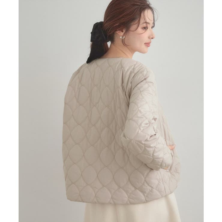 【春色追加・撥水・洗える】リボンキルティングジャケット | Couture brooch | 詳細画像34 
