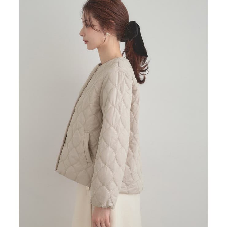 【春色追加・撥水・洗える】リボンキルティングジャケット | Couture brooch | 詳細画像43 