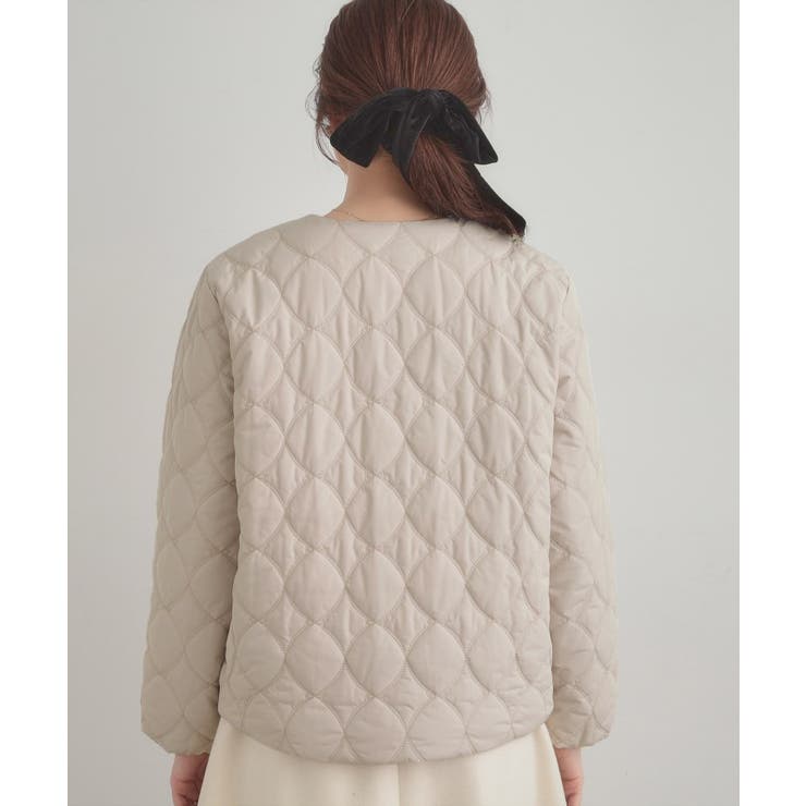 【春色追加・撥水・洗える】リボンキルティングジャケット | Couture brooch | 詳細画像44 