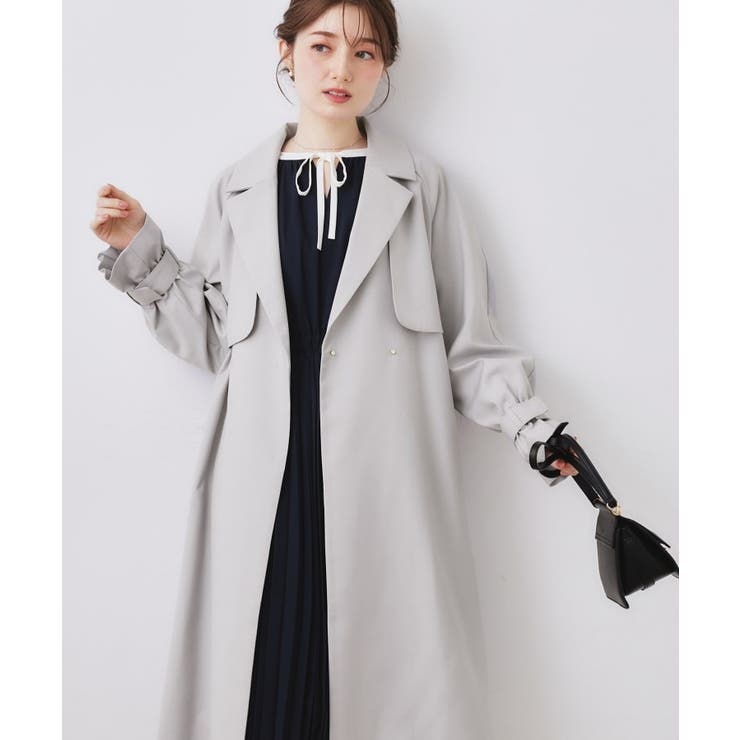 【撥水・ハレの日・通勤】ロングトレンチコート | Couture brooch | 詳細画像19 