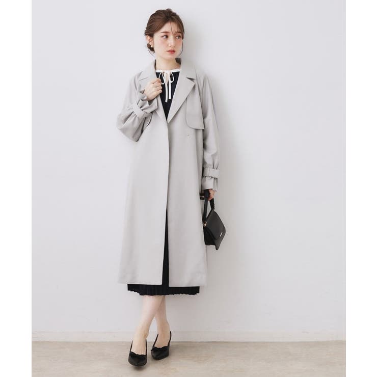 【撥水・ハレの日・通勤】ロングトレンチコート | Couture brooch | 詳細画像15 