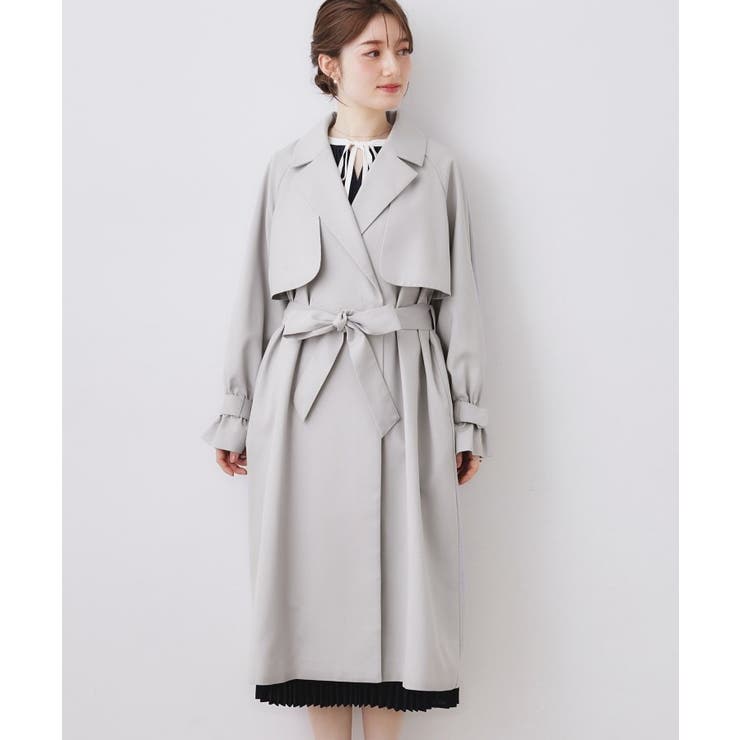 【撥水・ハレの日・通勤】ロングトレンチコート | Couture brooch | 詳細画像44 