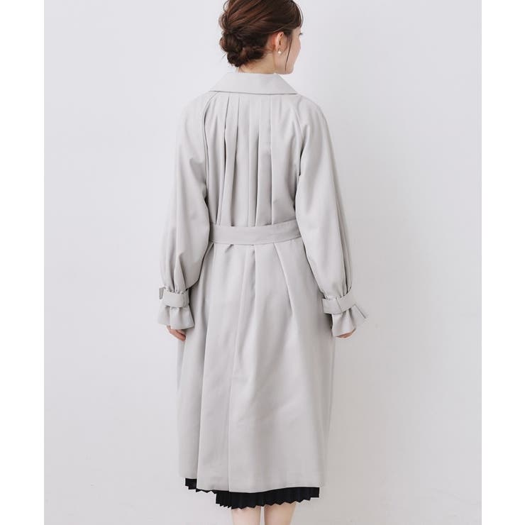 【撥水・ハレの日・通勤】ロングトレンチコート | Couture brooch | 詳細画像46 