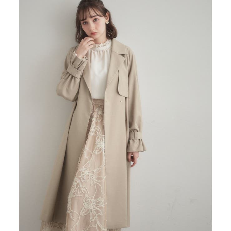 【撥水・ハレの日・通勤】ロングトレンチコート | Couture brooch | 詳細画像31 