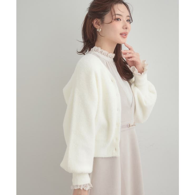 【前後2WAY】Springフェザーカーデトップス | Couture brooch | 詳細画像7 