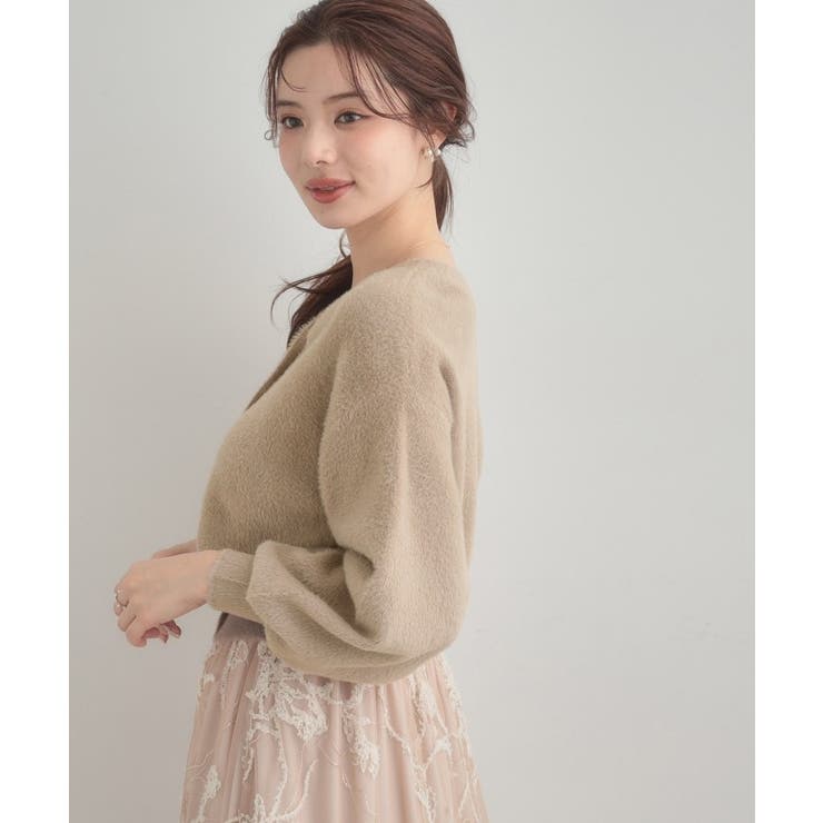 【前後2WAY】Springフェザーカーデトップス | Couture brooch | 詳細画像18 