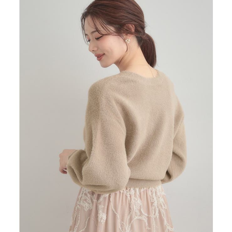 【前後2WAY】Springフェザーカーデトップス | Couture brooch | 詳細画像19 