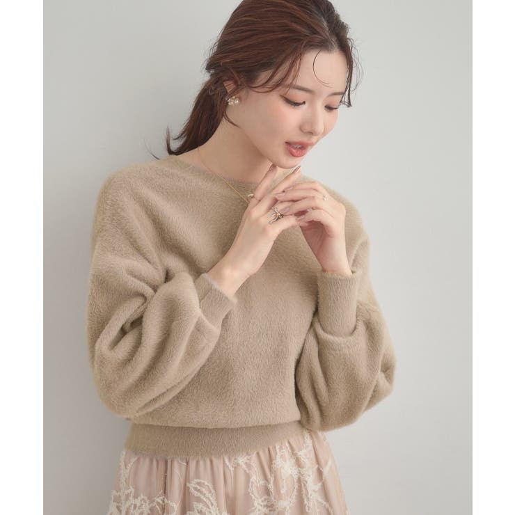 【前後2WAY】Springフェザーカーデトップス | Couture brooch | 詳細画像20 