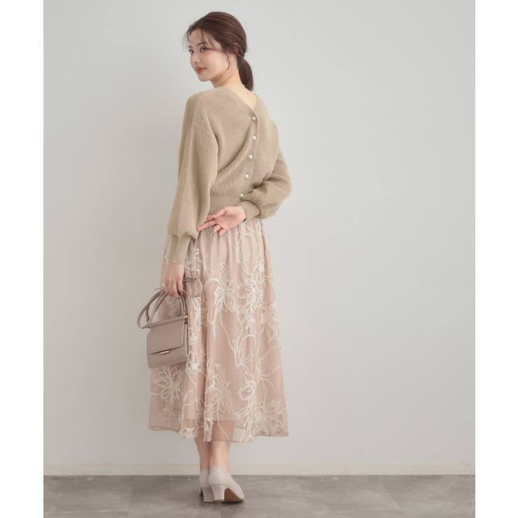 【前後2WAY】Springフェザーカーデトップス | Couture brooch | 詳細画像16 