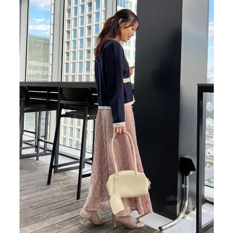 【ハレの日・通勤・着映え】配色 総針カーディガン | Couture brooch | 詳細画像26 