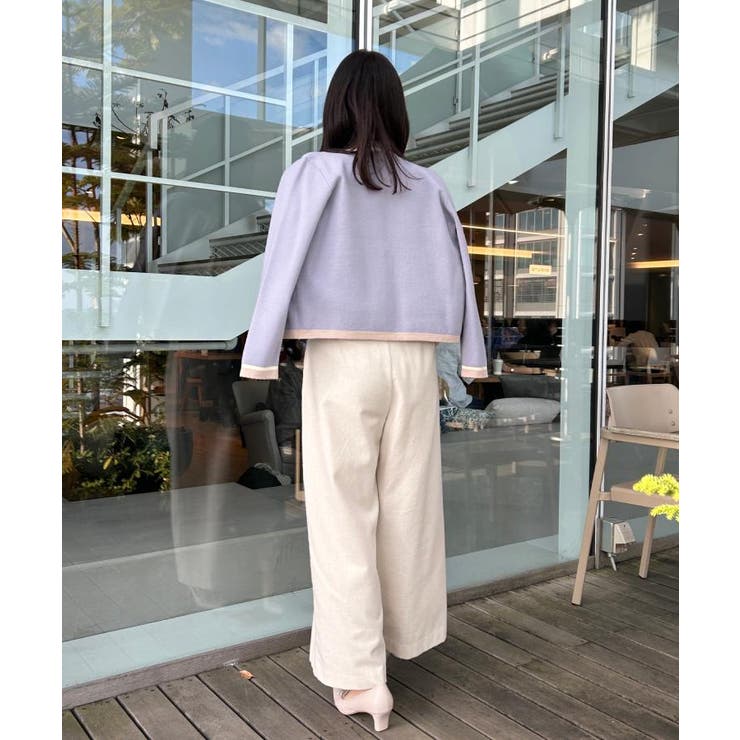 【ハレの日・通勤・着映え】配色 総針カーディガン | Couture brooch | 詳細画像43 