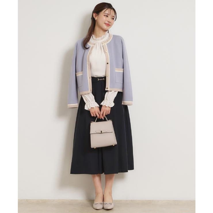 【ハレの日・通勤・着映え】配色 総針カーディガン | Couture brooch | 詳細画像39 