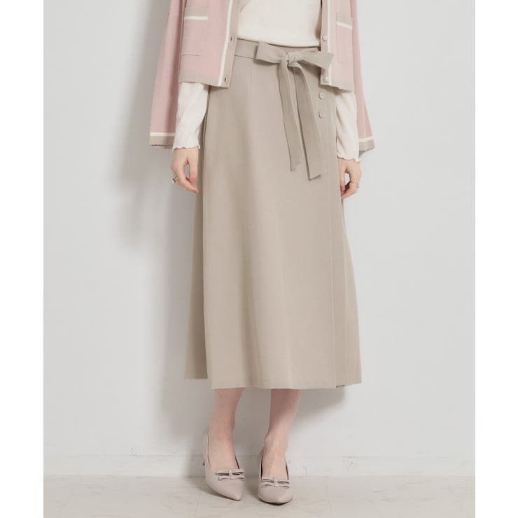 【洗える・通勤】サイドタック ナロースカート | Couture brooch | 詳細画像4 