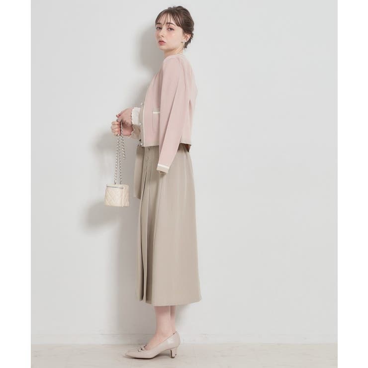 【洗える・通勤】サイドタック ナロースカート | Couture brooch | 詳細画像2 