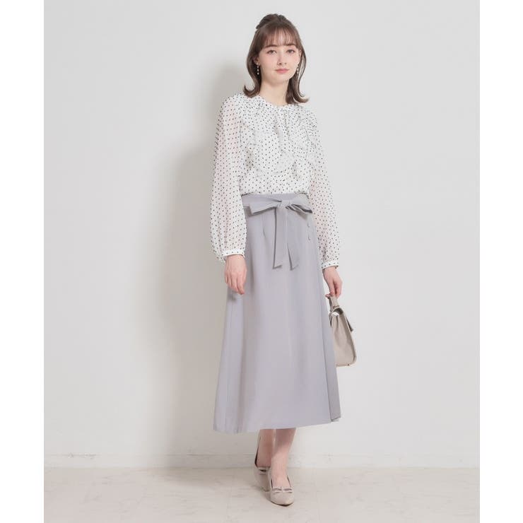 【洗える・通勤】サイドタック ナロースカート | Couture brooch | 詳細画像7 