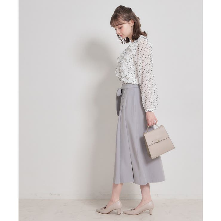 【洗える・通勤】サイドタック ナロースカート | Couture brooch | 詳細画像8 