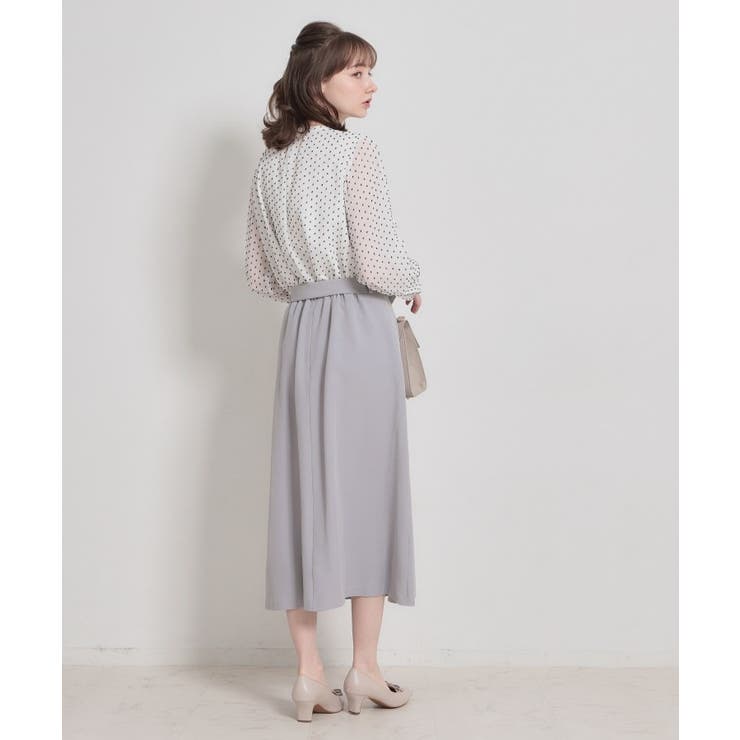【洗える・通勤】サイドタック ナロースカート | Couture brooch | 詳細画像9 