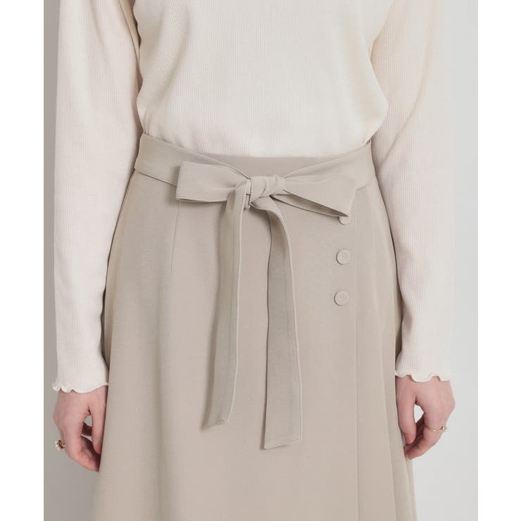 【洗える・通勤】サイドタック ナロースカート | Couture brooch | 詳細画像25 