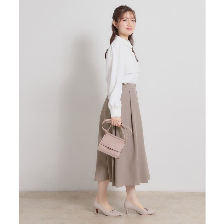 【洗える・通勤】ビットベルト タックスカート | Couture brooch | 詳細画像2 