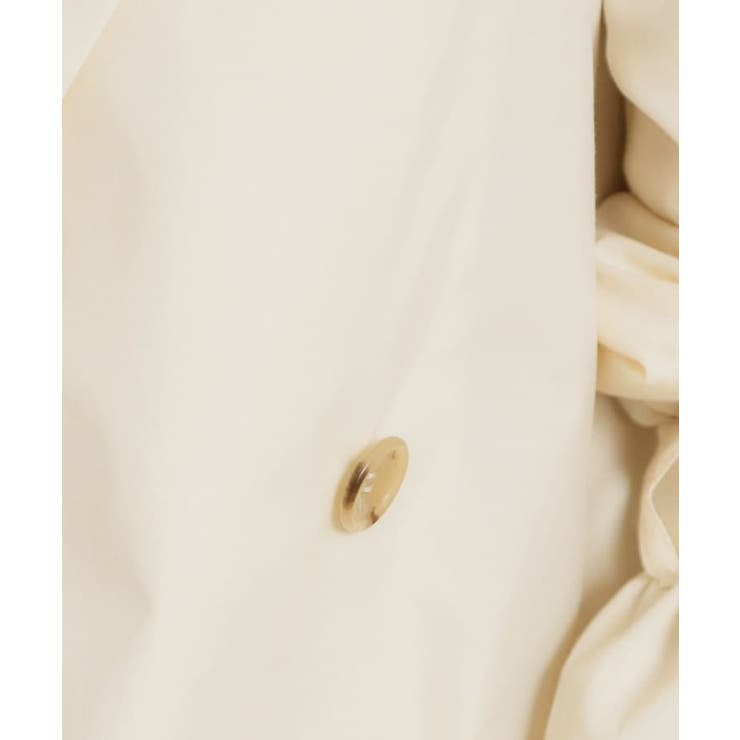 【撥水・洗える】ハーフ トレンチコート | Couture brooch | 詳細画像34 