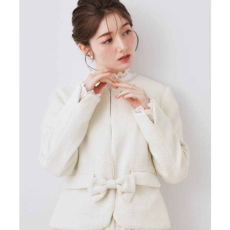 カルゼスラブツイードジャケット | Couture brooch | 詳細画像1 