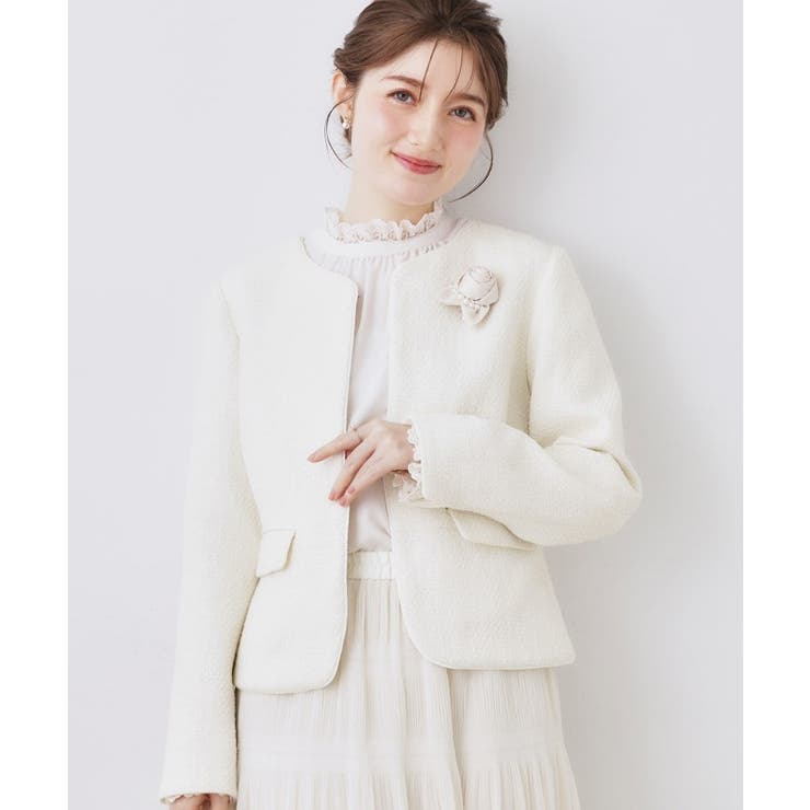 カルゼスラブツイードジャケット | Couture brooch | 詳細画像4 