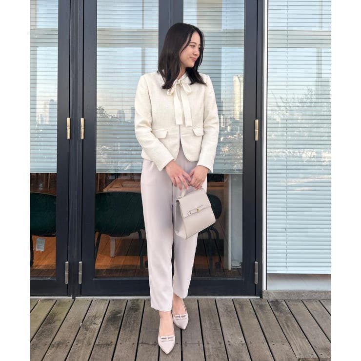 【ハレの日・通勤】カルゼスラブツイードジャケット | Couture brooch | 詳細画像15 