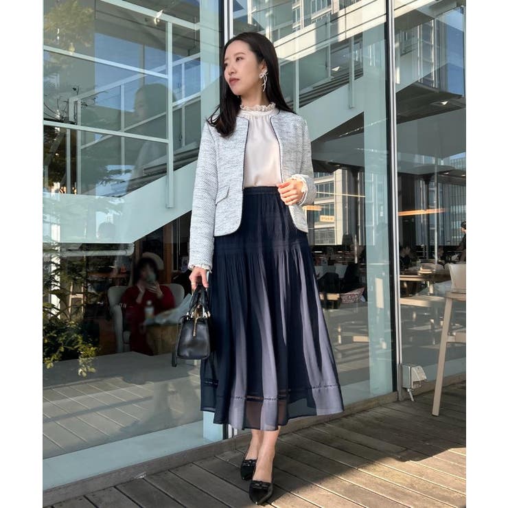 【ハレの日・通勤】カルゼスラブツイードジャケット | Couture brooch | 詳細画像26 