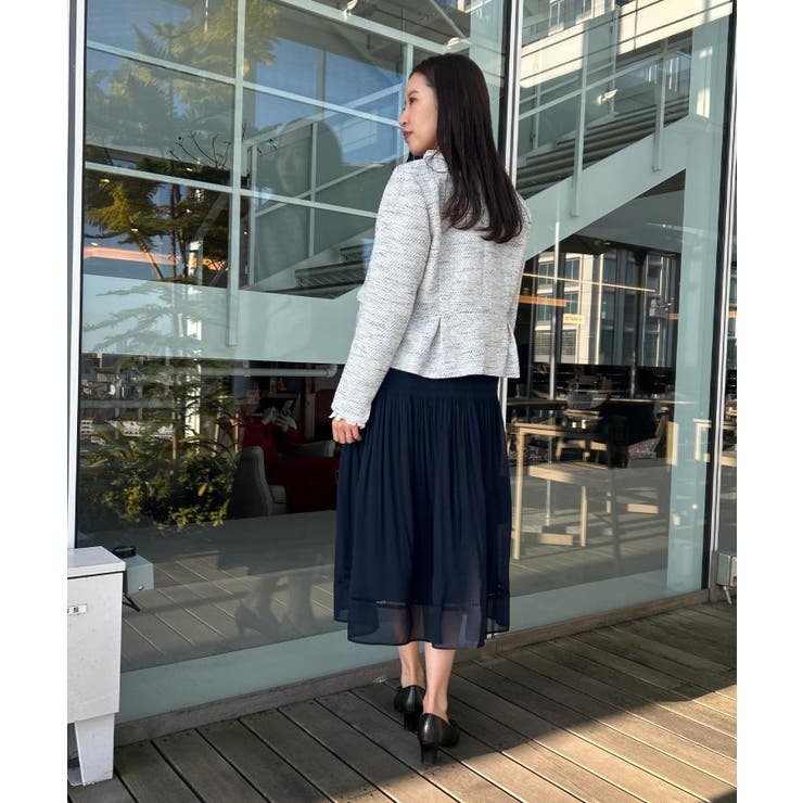 【ハレの日・通勤】カルゼスラブツイードジャケット | Couture brooch | 詳細画像28 