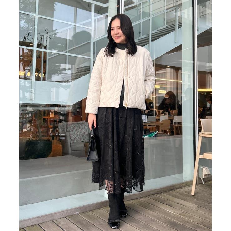 【通勤】ラメ刺繍ブークレチュールスカート | Couture brooch | 詳細画像17 