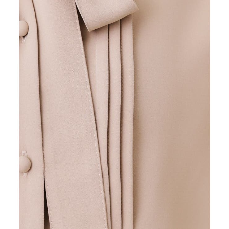 配色タックタイブラウス | Couture brooch | 詳細画像19 