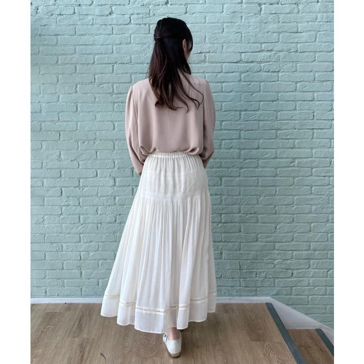 【ハレの日・通勤】配色タックタイブラウス | Couture brooch | 詳細画像28 