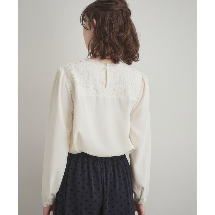 【ハレの日・通勤】レースドッキング ブラウス | Couture brooch | 詳細画像5 