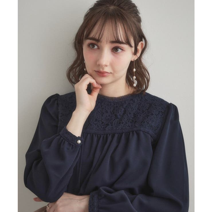 【ハレの日・通勤】レースドッキング ブラウス | Couture brooch | 詳細画像30 