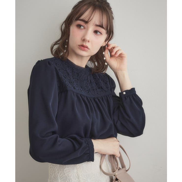 【ハレの日・通勤】レースドッキング ブラウス | Couture brooch | 詳細画像28 