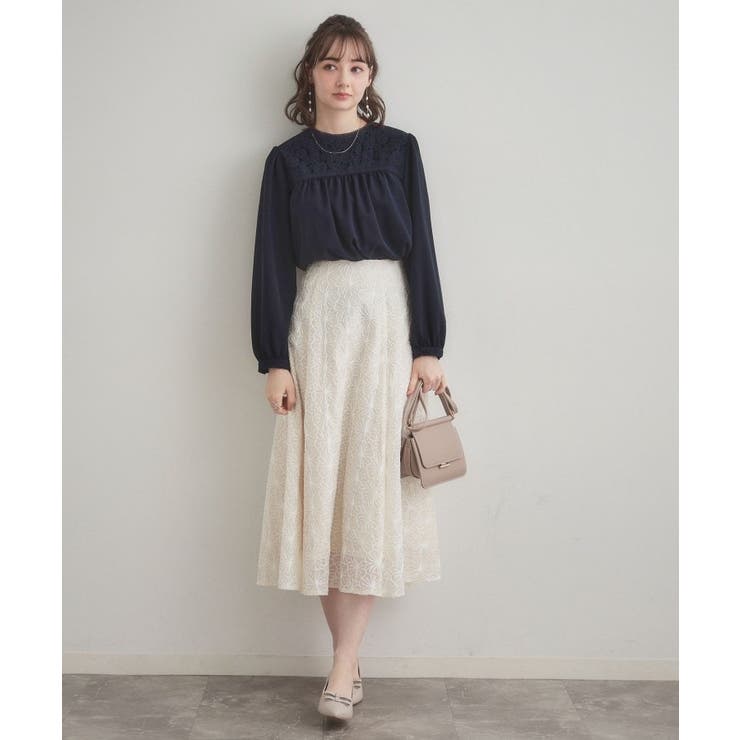 【ハレの日・通勤】レースドッキング ブラウス | Couture brooch | 詳細画像25 